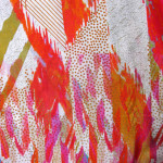 Silketørklæde med abstrakt print, samarkanddk