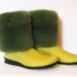 Benvarmere i Mink til at sætte på støvler. Samarkand har et stort udvalg af pels benvarmere / muffedisser til støvler.