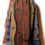 Dobbeltvævet uld tørklæde. Samarkand har stort udvalg af uld tørklæder.